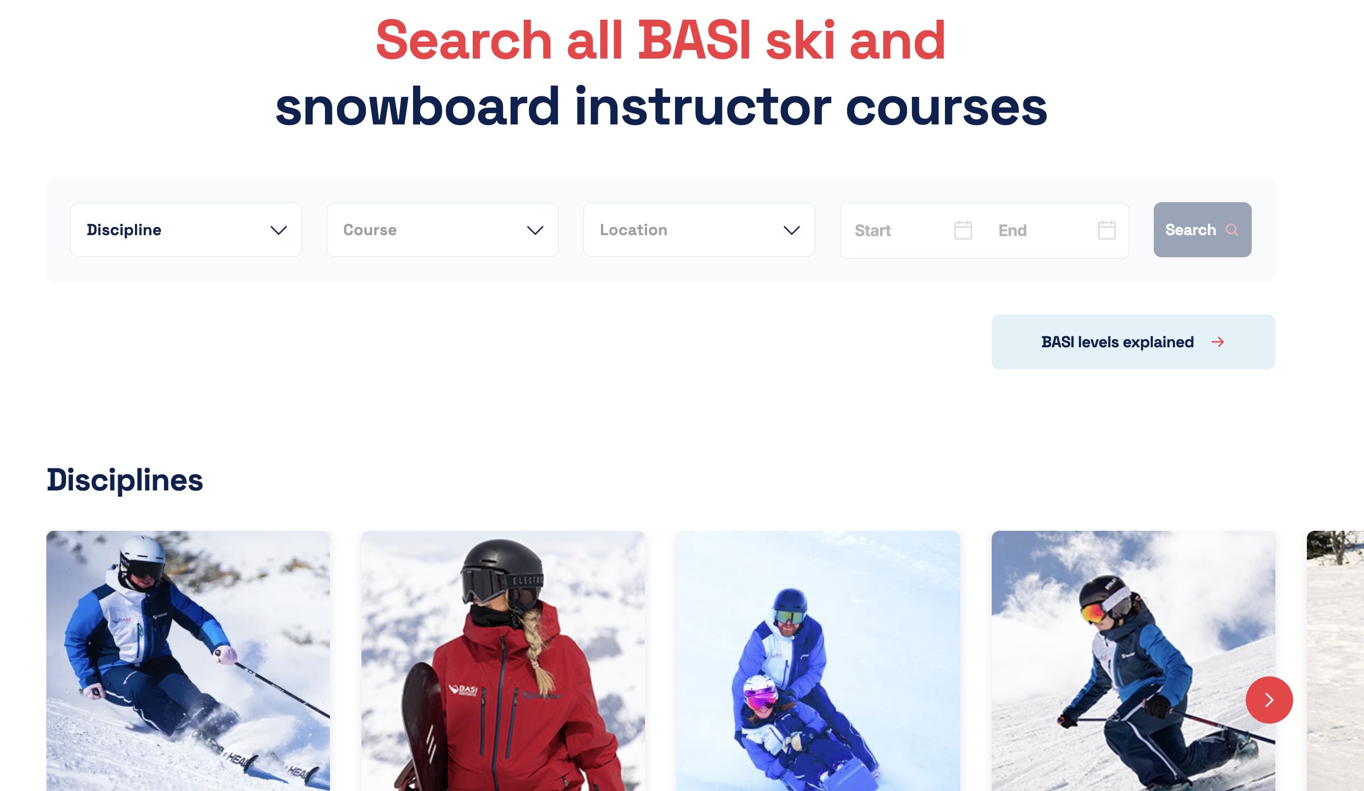 BASI snowsport platform