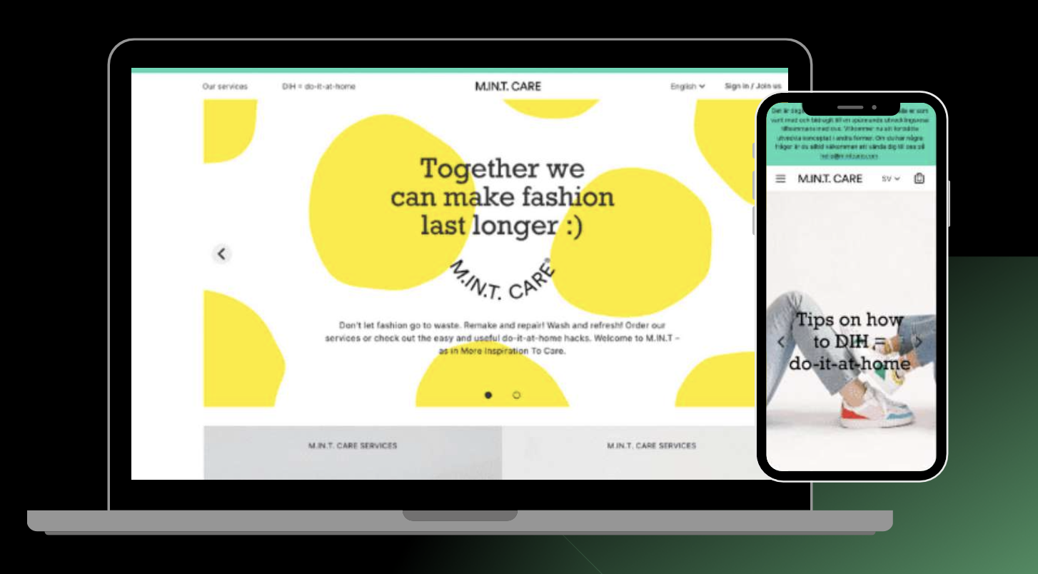 Mint Care sustainability platform
