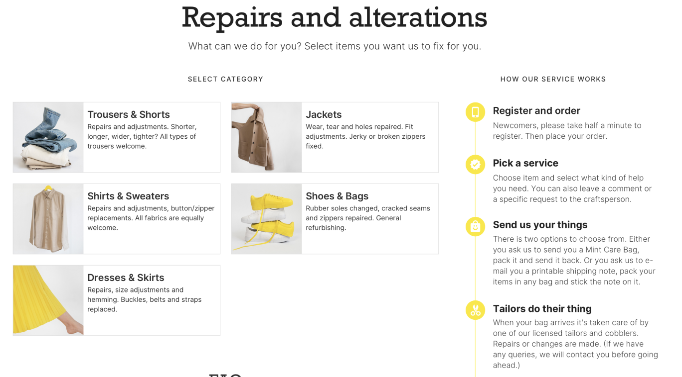 Mint Care sustainability platform